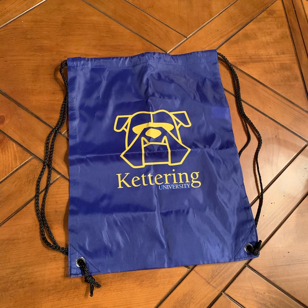BRAND NEW Kettering University string bag backpack